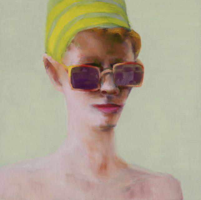 Tjark Ihmels, Entdeckung, 2018, Öl auf Leinwand, 40 x 40 cm