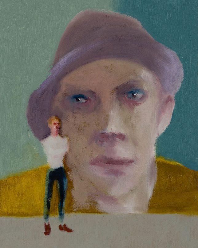 Tjark Ihmels, Bild vor Bild, 2019, Öl auf Leinwand, 30 x 23,5 cm