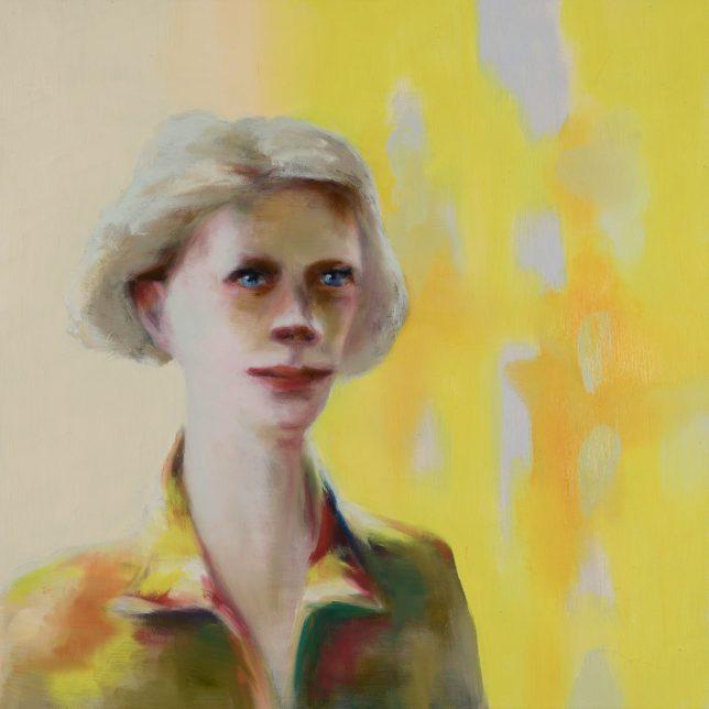 Tjark Ihmels, Blonde Frau, 2019, Öl auf Leinwand, 60 x 60 cm