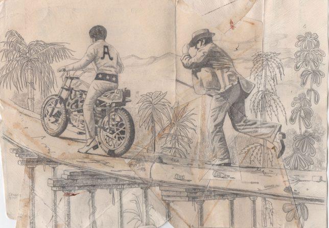 Jan Schmelcher, Gringo's Blues, 2019, Bleistift auf Papier, 20 x 30 cm