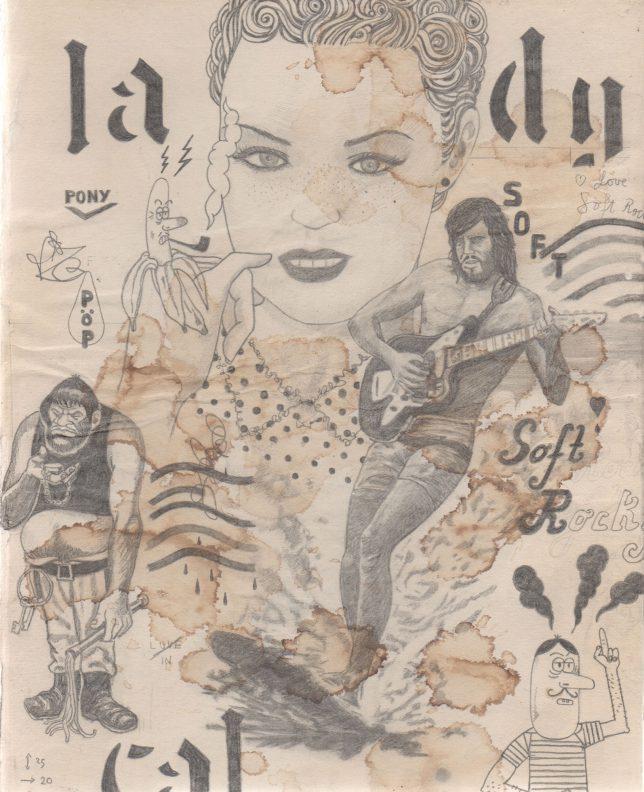 Jan Schmelcher, Lady Cal, 2019, Bleistift auf Papier, 25 x 20 cm