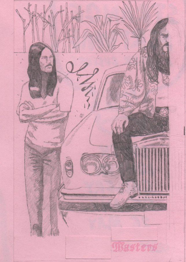 Jan Schmelcher, Masters, 2019, Bleistift auf Papier, 18 x 13 cm