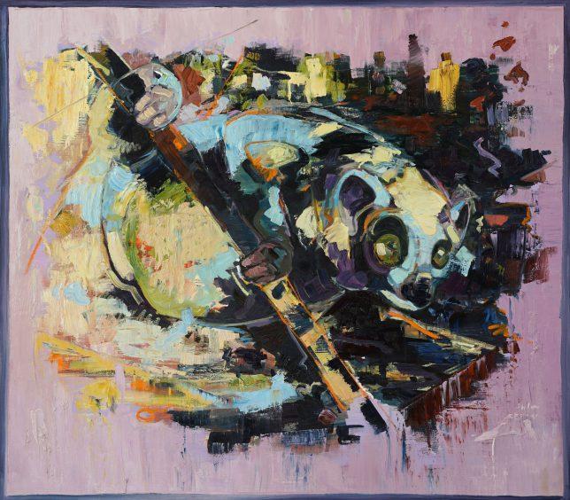 Philipp Kummer, Echo of an Echo, 2017, ÖL auf Leinwand, 150 x 170 cm