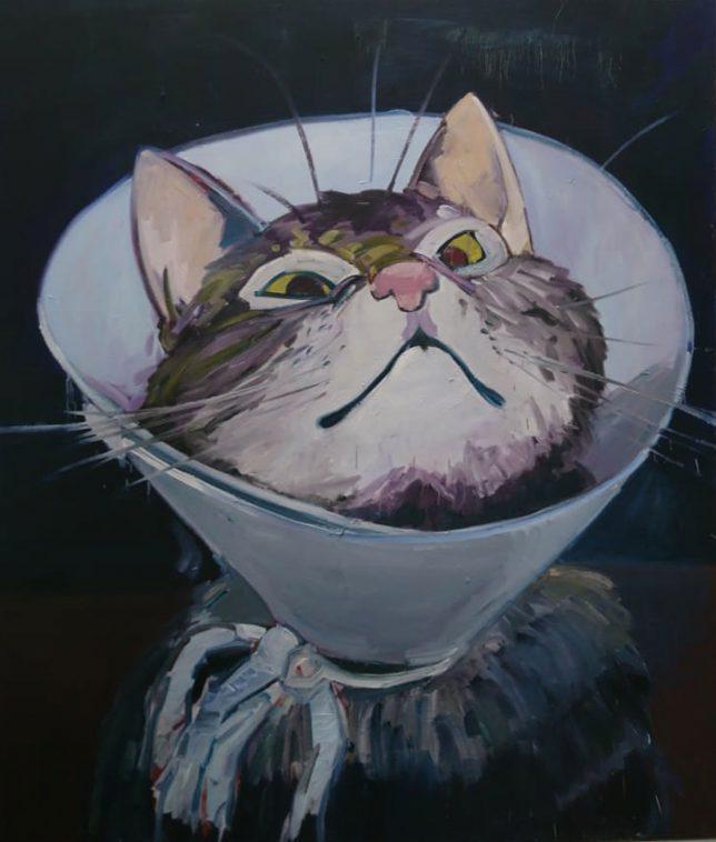 Philipp Kummer, Weltschmerz, 2019, ÖL auf Leinwand, 180 x 210 cm