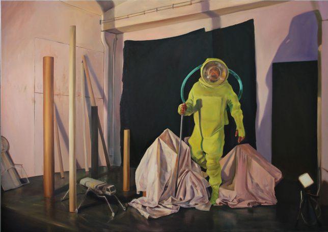 Sebastian Meschenmoser, Berg, 2017, oil on canvas, 170 x 240 cm