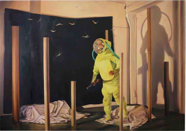 Sebastian Meschenmoser, Sumpf, 2017, oil on canvas, 170 x 240 cm