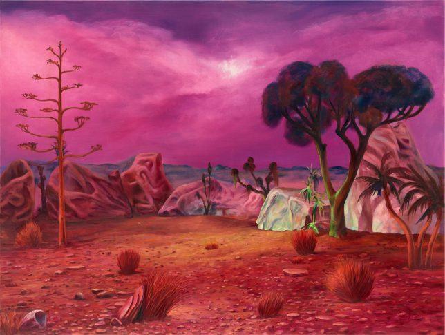 Sebastian Meschenmoser, Gamma Canaris, Panorama, 2019, Öl auf Leinwand, 135 x 180 cm