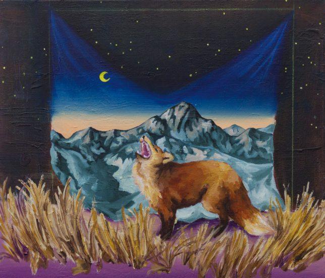 Ekaterina Leo, Catcher in the Rye, 2018, Öl auf Leinwand, 43 x 50 cm