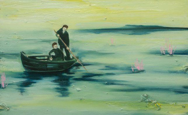 Ekaterina Leo, Milky River, 2018, Öl auf Holz, 34 x 51 cm