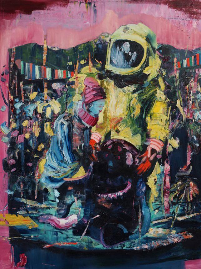 Philipp Kummer, Alles Klar, 2018, Öl auf Leinwand, 160 x 120 cm