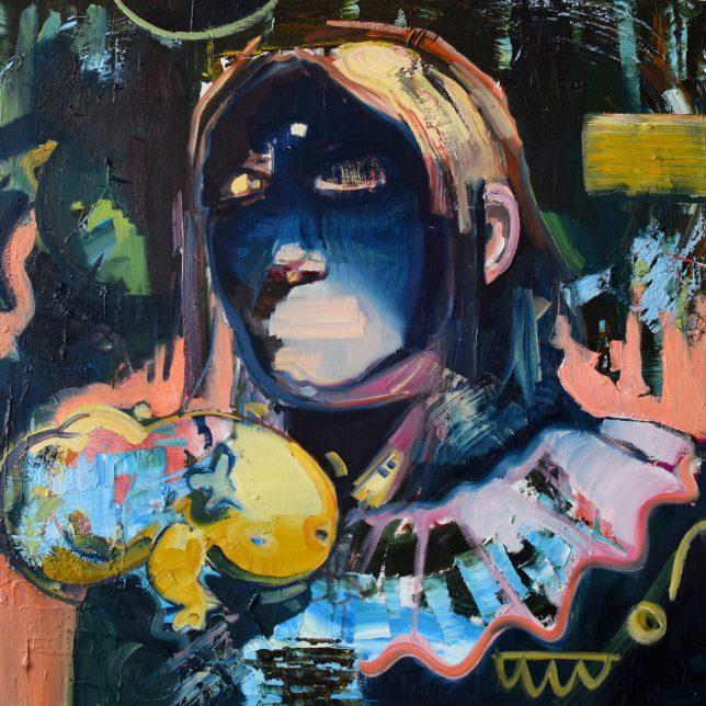 Philipp Kummer, I am Not Here To Make Friends, 2019, Öl auf Leinwand, 80 x 80 cm