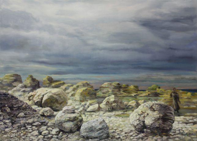 Sebastian Meschenmoser, Küste, 2016, oil on canvas 100 x 140 cm