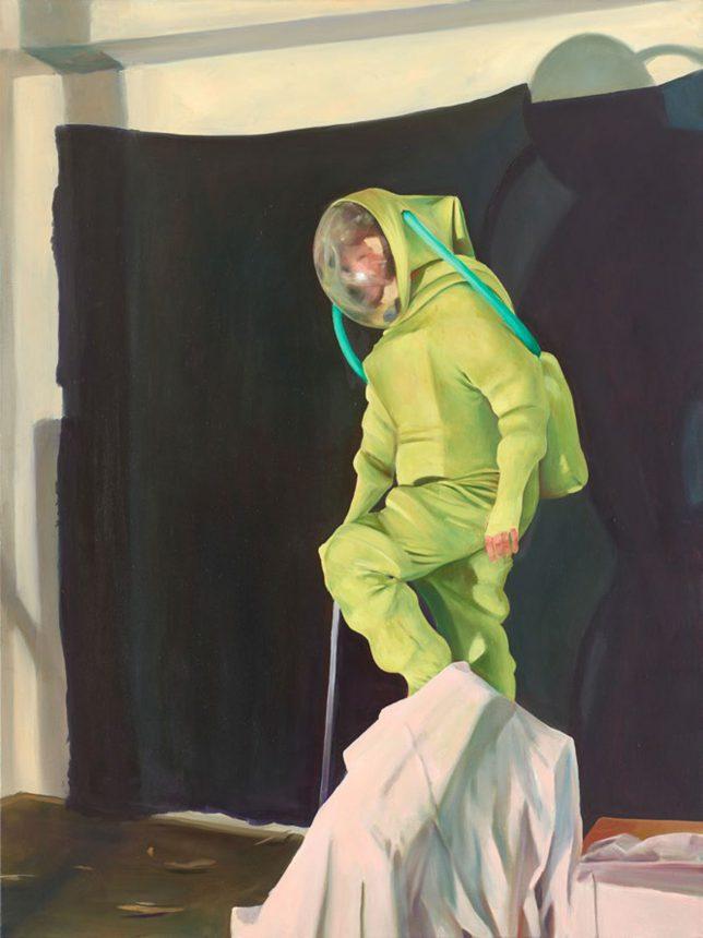 Sebastian Meschenmoser, Pass, 2017, oil on canvas, 160 x 120 cm