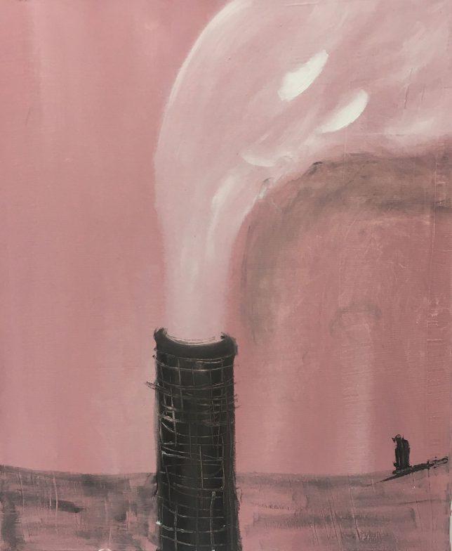 Philip Grözinger, Einsamkeit, 2020, Oil on Canvas, 60 x 50 cm