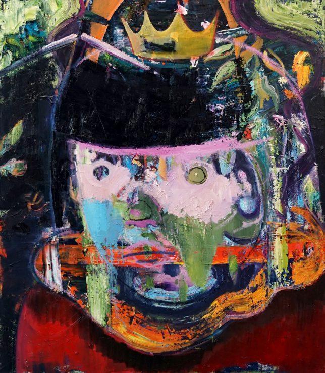 Philipp Kummer, Die da unten machen ja doch nur, was sie wollen, 2020, Öl auf Leinwand, 170 x 150 cm