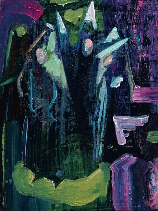 Philipp Kummer, Just Believe, 2020, Öl auf Holz, 20 x 15 cm