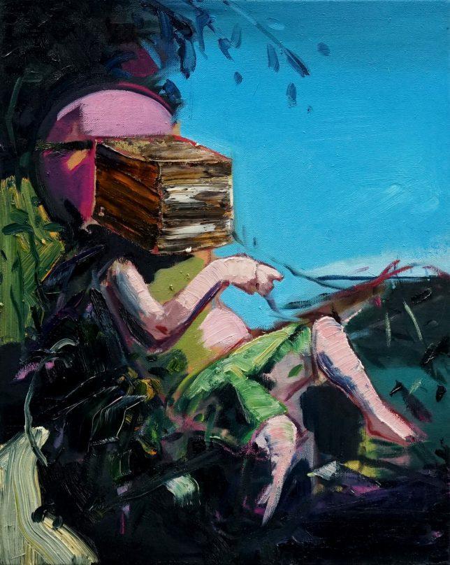 Philipp Kummer, Peace is Easy, 2020, Öl auf Leinwand, 50 x 40 cm