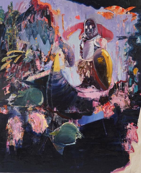 Kummer Philipp, Immer so Durst, 2018, Öl auf Leinwand, 220 x 180 cm