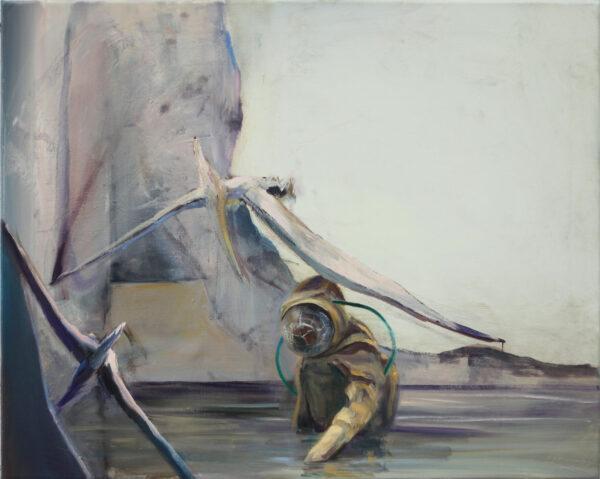 Sebastian Meschenmoser, Space, oil on canvas, 2018, 60 x 75 cm