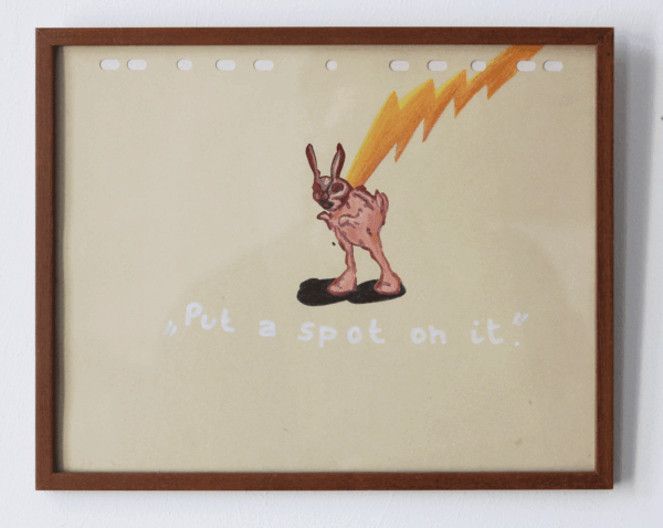 Paula Mueller, Put a spot on it, 2008, Mischtechnik auf Papier, 23.7 x 29.7 cm