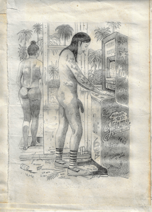 Jan Schmelcher, In a Month of Sundays, 2021, Bleistift auf Papier, 19,5 x 14,5 cm