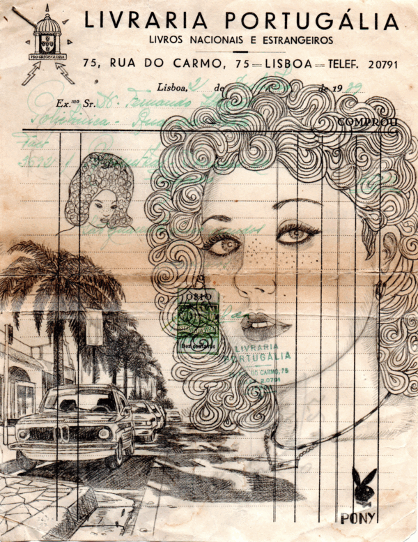 Jan Schmelcher, Livraria, 2021, Bleistift auf Papier, 21,7 x 17 cm