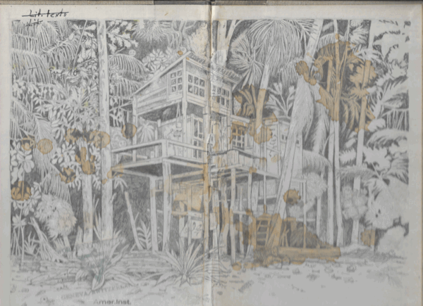 Jan Schmelcher, Pacific, 2021, Bleistift auf Papier, 23,5 x 30,5 cm