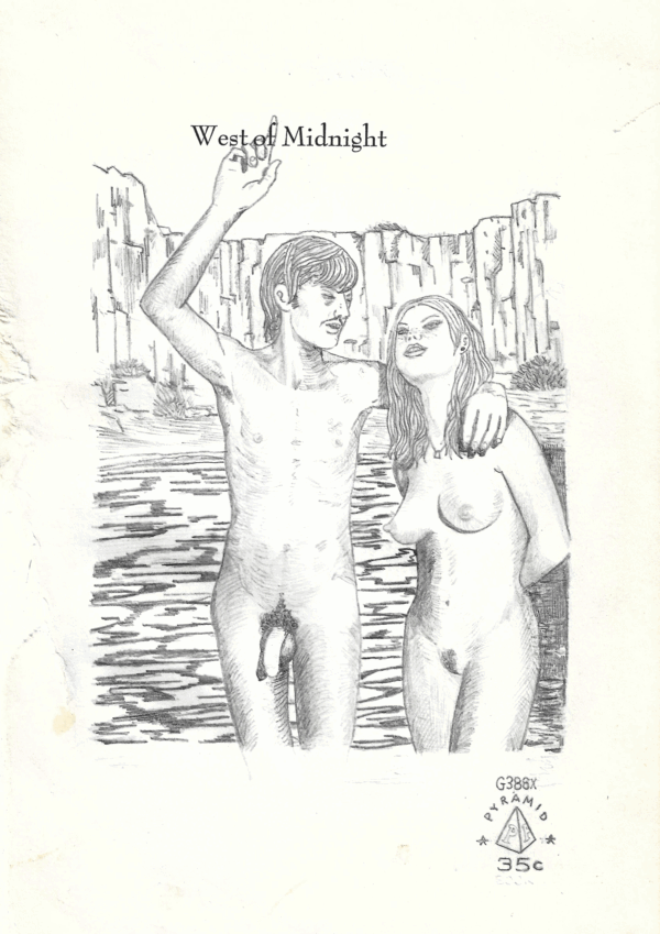 Jan Schelcher, West of Midnight, 2021, Bleistift auf Papier, 20 x 15 cm