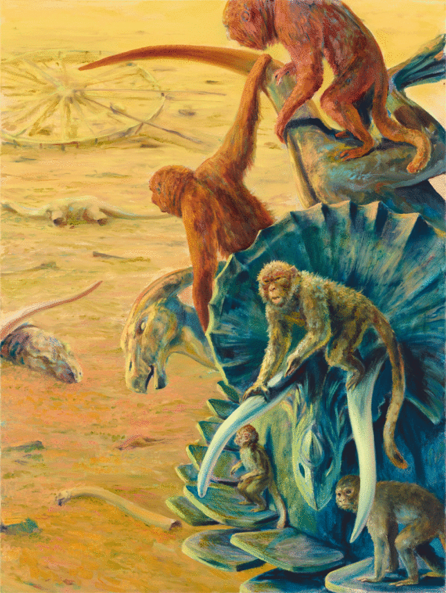 Sebastian Meschenmoser, Ausblick, 2021, Oil on Canvas, 120 x 90 cm