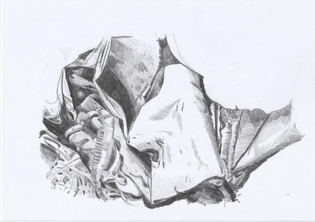 Philipp Kummer, o.T. 2, 2021, Bleistift auf Papier, 21 x 29,8 cm