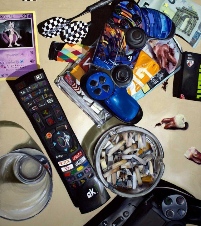 Stella Winter, Aftermath Part 1, 2022, Oil on Canvas, 180 x 160 cm