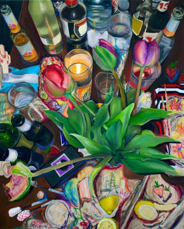 Stella Winter, Aftermath Part 2, 2022, Oil on Canvas, 80 x 100 cm