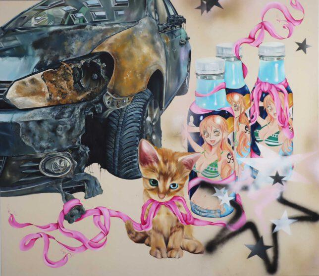 Stella Winter, Fire Starter, 2023, Oil on Canvas, 160 x 140 cm