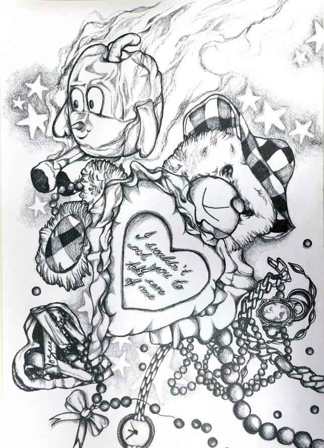 Stella Winter, Please take good care of me, 2023, Pencil on Paper, 42 x 26,5 cm