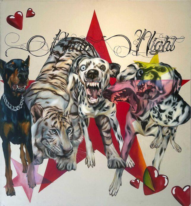 Stella Winter, Girls Night (Interlude), 2022, Oil on Canvas,140 x 130 cm