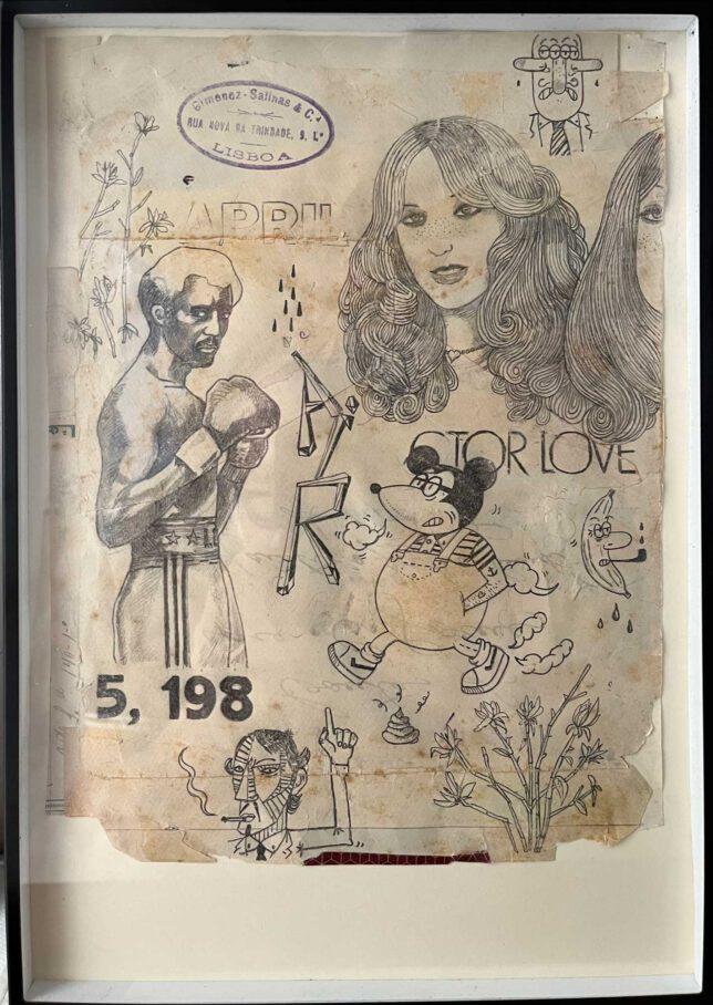 Jan Schmelcher, Rua Nova Da Trinidade, 2023, Bleistift auf Papier, 30 x 21 cm