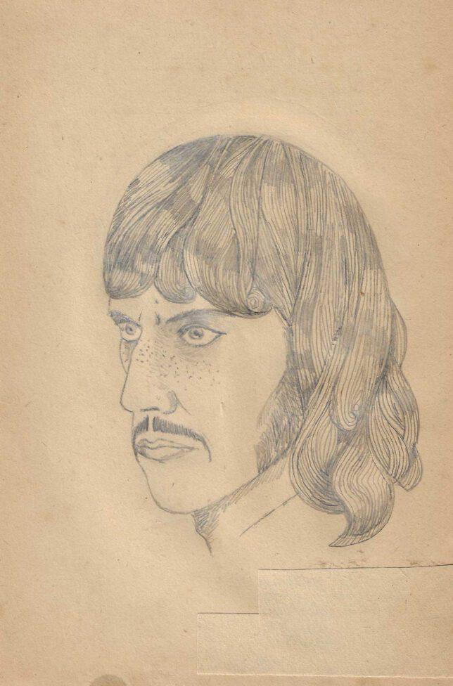 Jan Schmelcher, Whitemagic, 2023, Bleistift Papier auf Holz, 19,5 x 14 cm