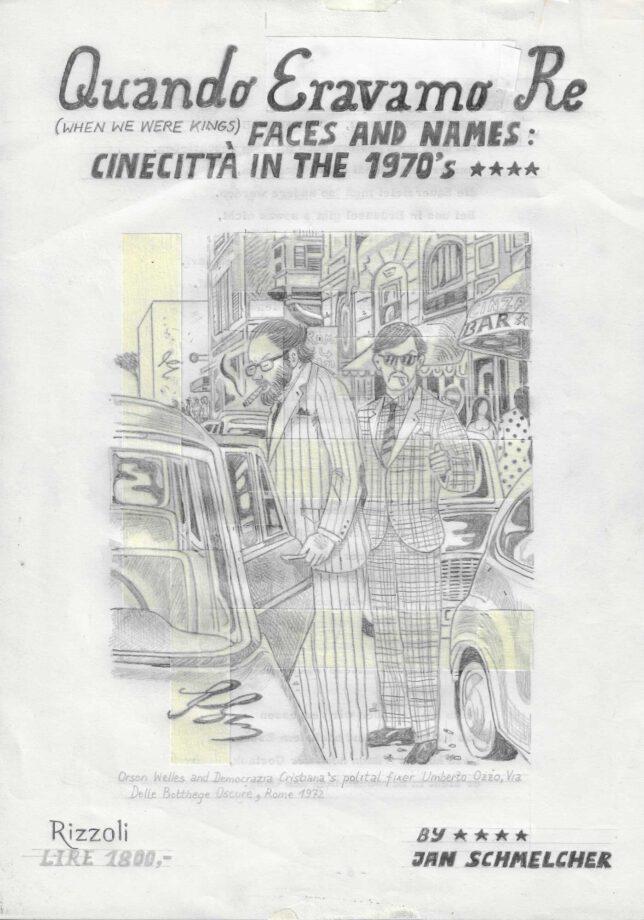 Jan Schmelcher, Cinema du Look, Title, 2022, Bleistift auf Papier, 30 x 21 cm