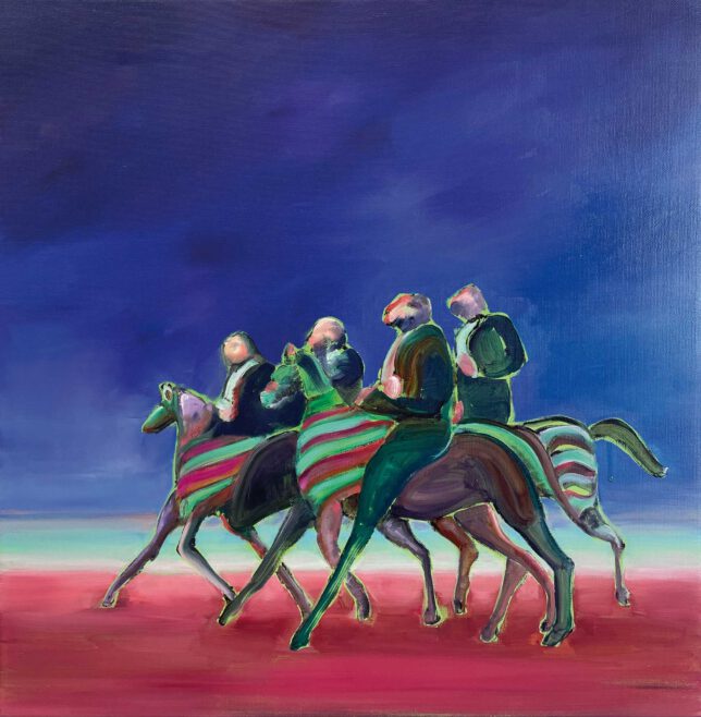 Isabel Friedrich, just to have somewhere to go, 2023, Acryl, Öl auf Lwd., 55 x 54 cm