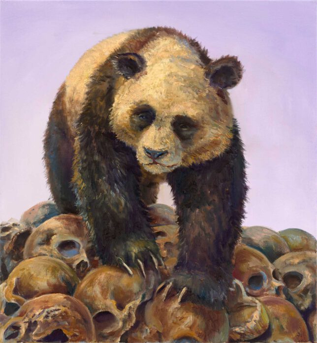 Sebastian Meschenmoser, Judgement Day, 2023, Öl auf Leinwand, 65 x 60 cm