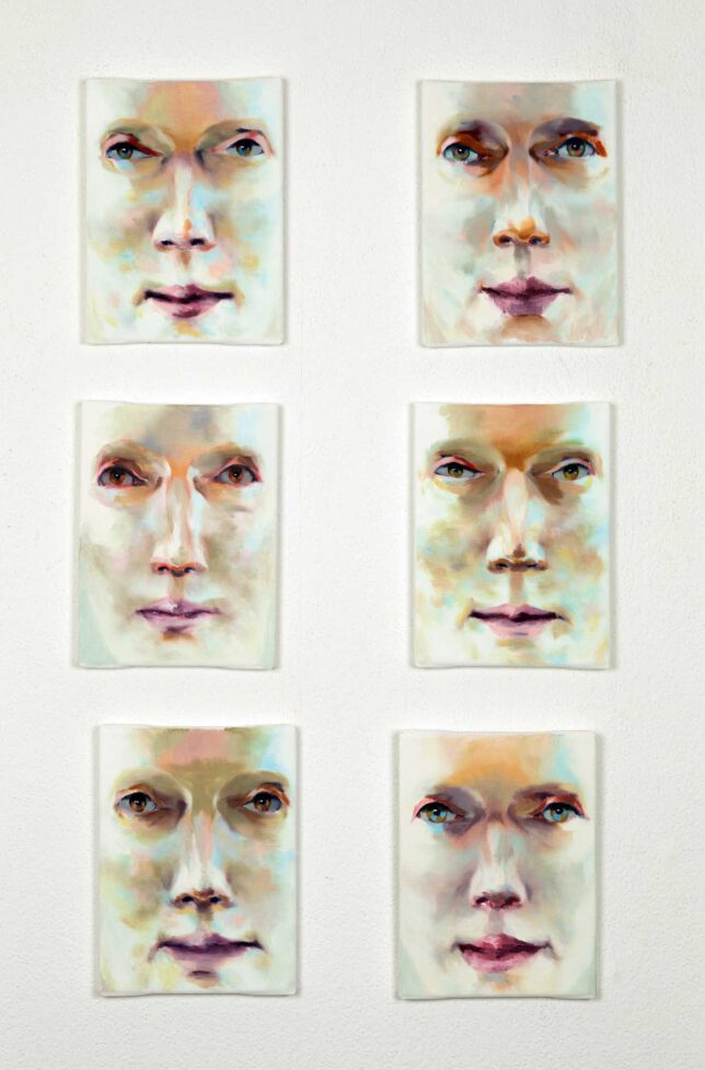 Tjark Ihmels, Wer bist du 1-6, 2023, 24 x 18 cm