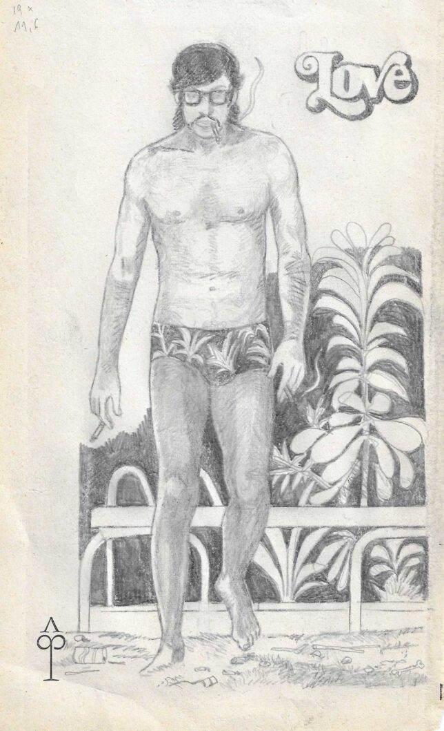 Jan Schmelcher, Story of my Life, 2024, Bleistift, Papier auf Holz, 19 x 11,5 cm, 750 Euro