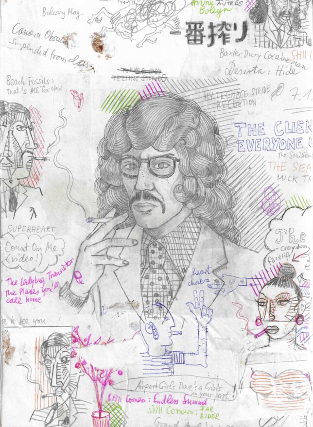 Jan Schmelcher, Superheart, 2024, Bleistift, Papier auf Holz, 21 x 15 cm, 750 Euro