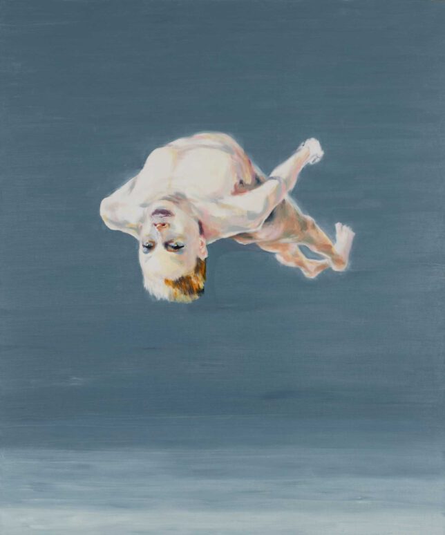 Tjark Ihmels, Elegant durch die Zeit, 2024, Öl auf Leinwand, 120 x 100 cm