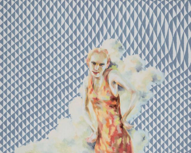 Tjark Ihmels, Kleiner Derwisch, 2023, Öl auf Leinwand, 80 x 100 cm