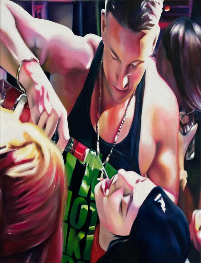 Stella Winter, Bottle Girl, 2024, Oil on Canvas, 60 x 45 cm