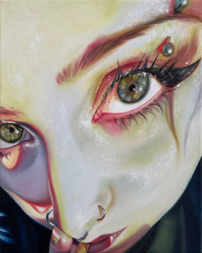 Stella Winter, Party Guest, 2024, Oil on Canvas, 24 x 30 cm