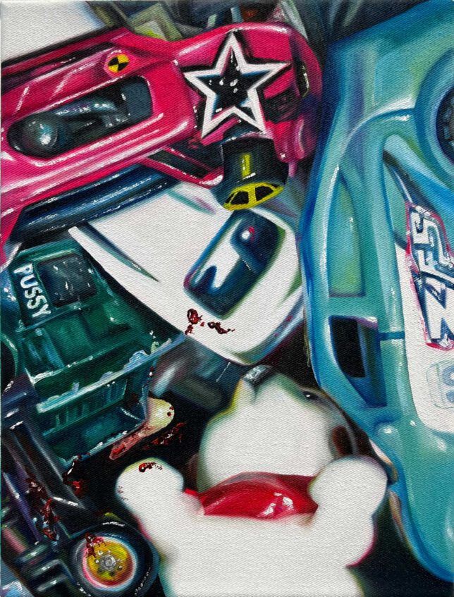 Stella Winter, Road Rage, 2024, Oil on Canvas, 24 x 18 cm