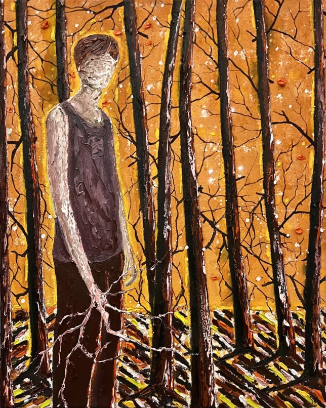 René Holm | o.T. | 2025 | Öl auf Leinwand | 50 x 40 cm