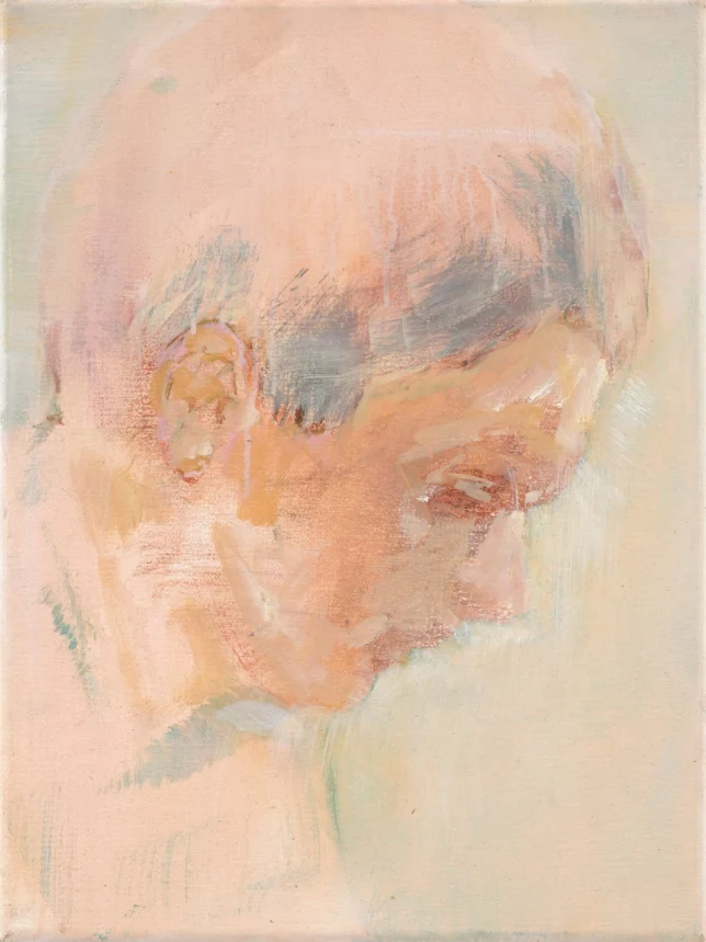 Robert Muntean | Closer | 2025 | Öl auf Leinwand | 40 x 30 cm